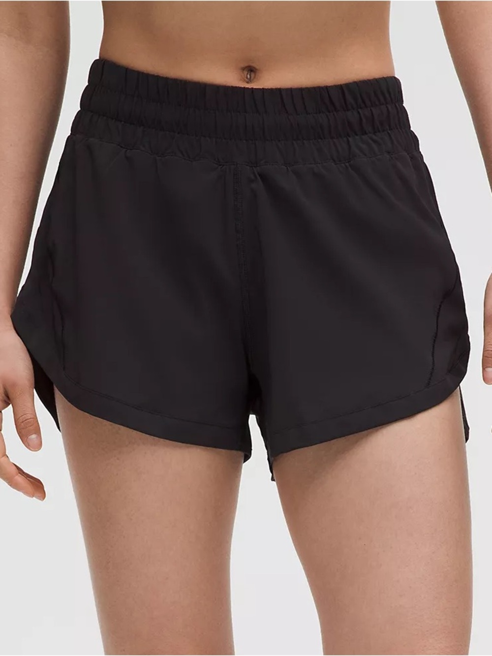 LULULEMON Track That High-Rise Lined Short 3" | Black | Size 4